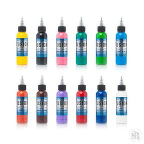 Fusion Ink - 12 Colour Sample Set-tattoo ink-Fusion Ink-Melbourne Tattoo Supplies