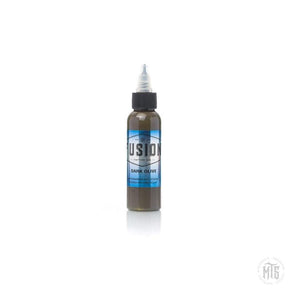 Fusion Ink - Dark Olive-tattoo ink-Fusion Ink-1 Oz-Melbourne Tattoo Supplies