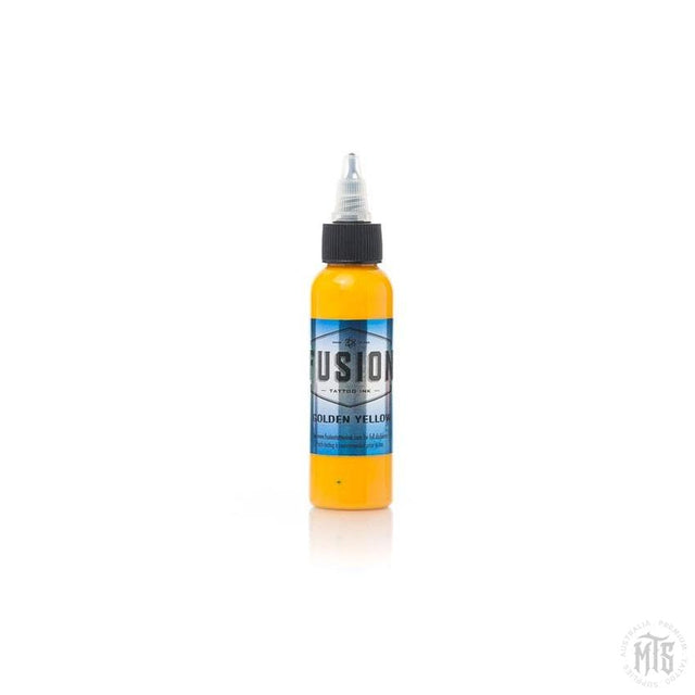 Fusion Ink - Golden Yellow-tattoo ink-Fusion Ink-1 Oz-Melbourne Tattoo Supplies