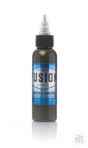 Fusion Ink - Muted Green-tattoo ink-Fusion Ink-1 Oz-Melbourne Tattoo Supplies