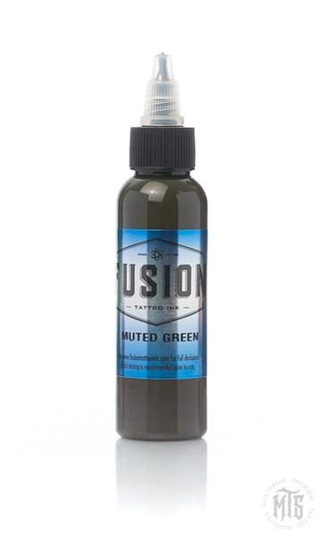 Fusion Ink - Muted Green-tattoo ink-Fusion Ink-1 Oz-Melbourne Tattoo Supplies