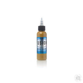 Fusion Ink - Muted Yellow-tattoo ink-Fusion Ink-1 Oz-Melbourne Tattoo Supplies