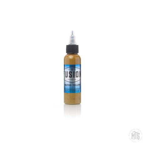 Fusion Ink - Muted Yellow-tattoo ink-Fusion Ink-1 Oz-Melbourne Tattoo Supplies