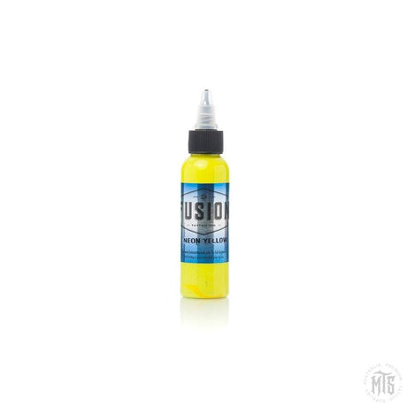 Fusion Ink - Neon Yellow-tattoo ink-Fusion Ink-1 Oz-Melbourne Tattoo Supplies