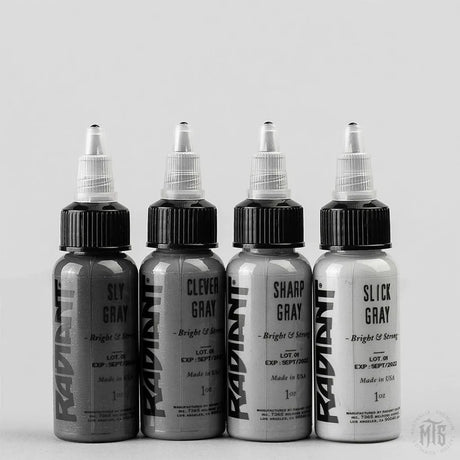 Gray Matters Set- Radiant-tattoo ink-Radiant Ink-1oz-Melbourne Tattoo Supplies
