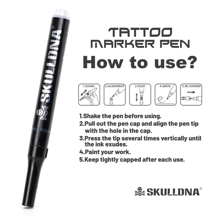 SKULLDNA TATTOO MARKER PEN