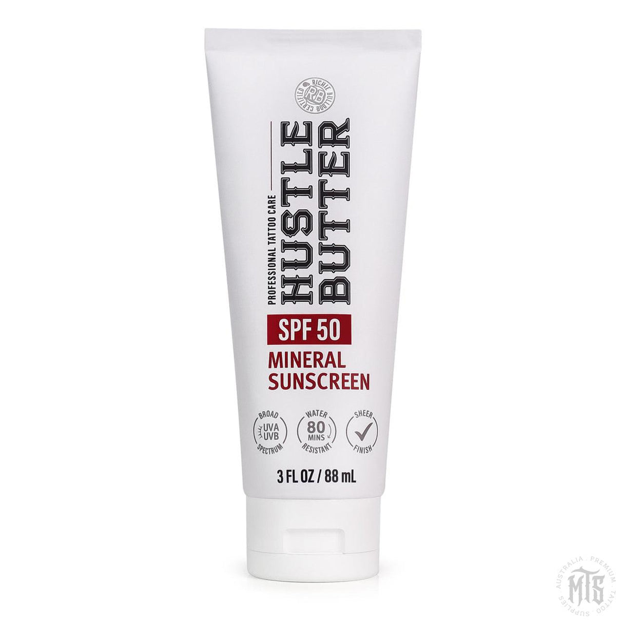 Hustle Butter Mineral Sunscreen Lotion – SPF 50-Hustle Butter-3oz (88ml)-Melbourne Tattoo Supplies