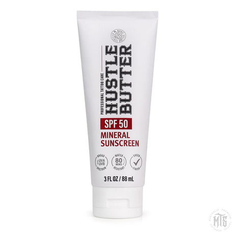Hustle Butter Mineral Sunscreen Lotion – SPF 50-Hustle Butter-3oz (88ml)-Melbourne Tattoo Supplies
