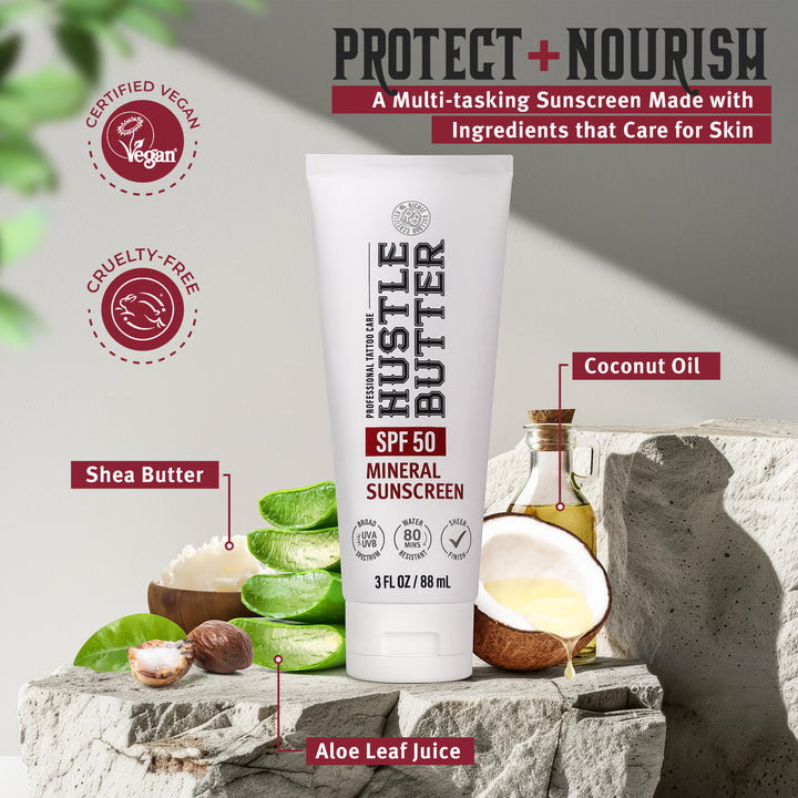 Hustle Butter Mineral Sunscreen Lotion – SPF 50