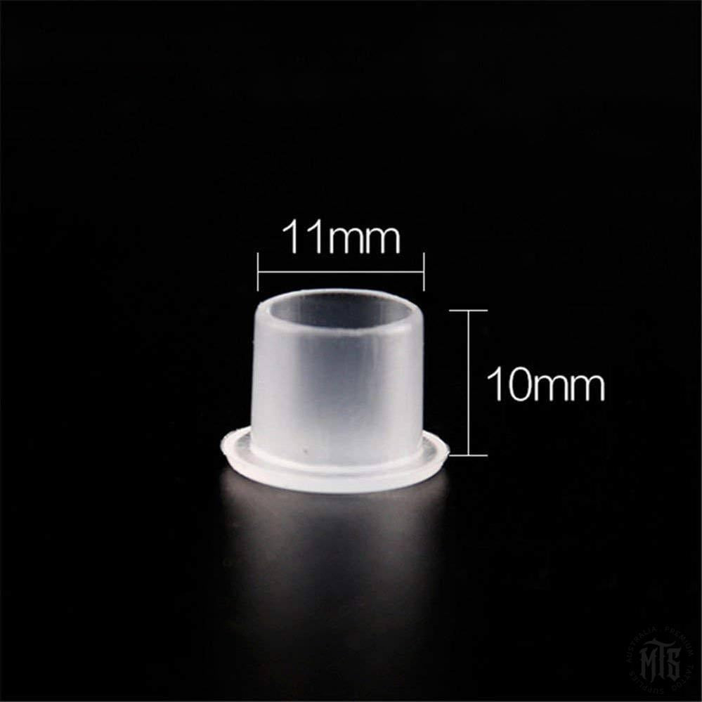 Ink Cups - Flat base caps-Tattoo Supplies-Generic-11mm-Bag of 1000-Melbourne Tattoo Supplies