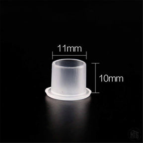 Ink Cups - Flat base caps-Tattoo Supplies-Generic-11mm-Bag of 1000-Melbourne Tattoo Supplies