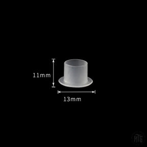 Ink Cups - Flat base caps-Tattoo Supplies-Generic-13mm-Bag of 1000-Melbourne Tattoo Supplies
