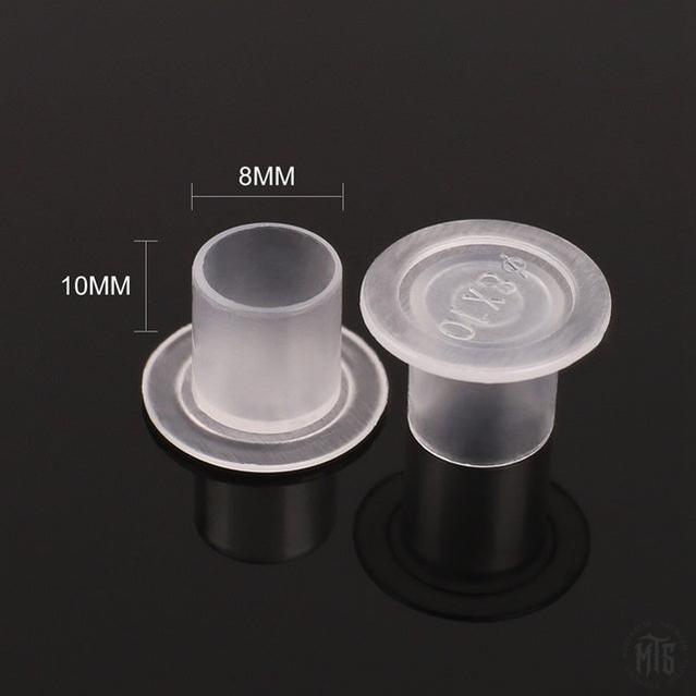 Ink Cups - Flat base caps-Tattoo Supplies-Generic-8mm-Bag of 500-Melbourne Tattoo Supplies