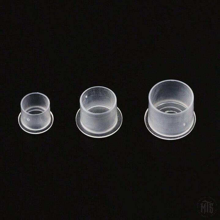 Ink Cups - Flat base caps-Tattoo Supplies-Generic-8mm-Bag of 500-Melbourne Tattoo Supplies