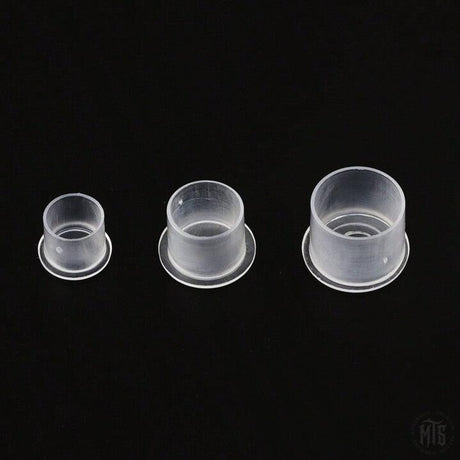 Ink Cups - Flat base caps-Tattoo Supplies-Generic-8mm-Bag of 500-Melbourne Tattoo Supplies