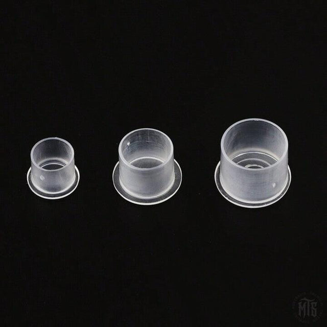 Ink Cups - Flat base caps-Tattoo Supplies-Generic-8mm-Bag of 500-Melbourne Tattoo Supplies