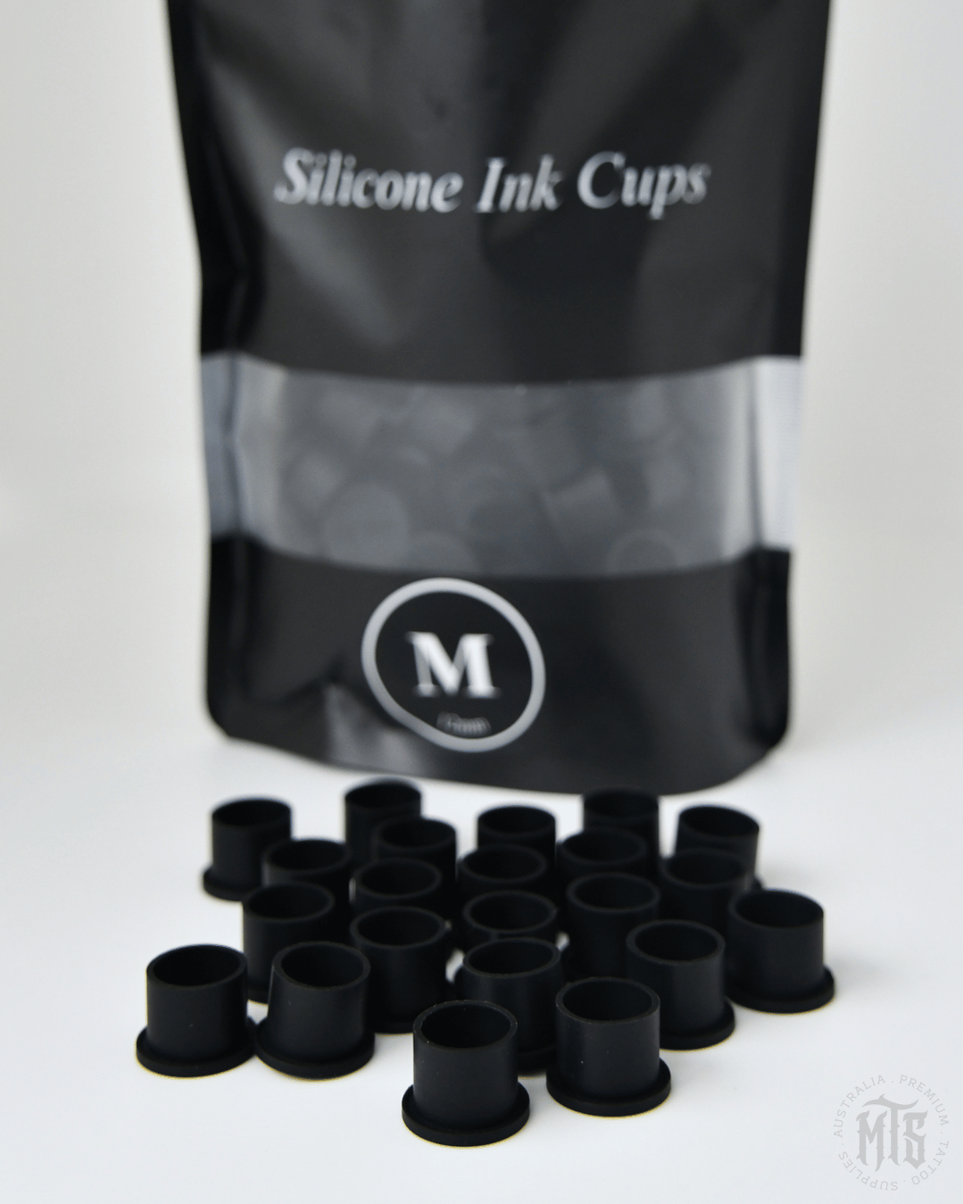 Ink Cups - Silicone Flat base caps-Tattoo Supplies-Generic-9mm-Melbourne Tattoo Supplies