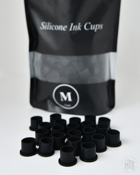Ink Cups - Silicone Flat base caps-Tattoo Supplies-Generic-9mm-Melbourne Tattoo Supplies