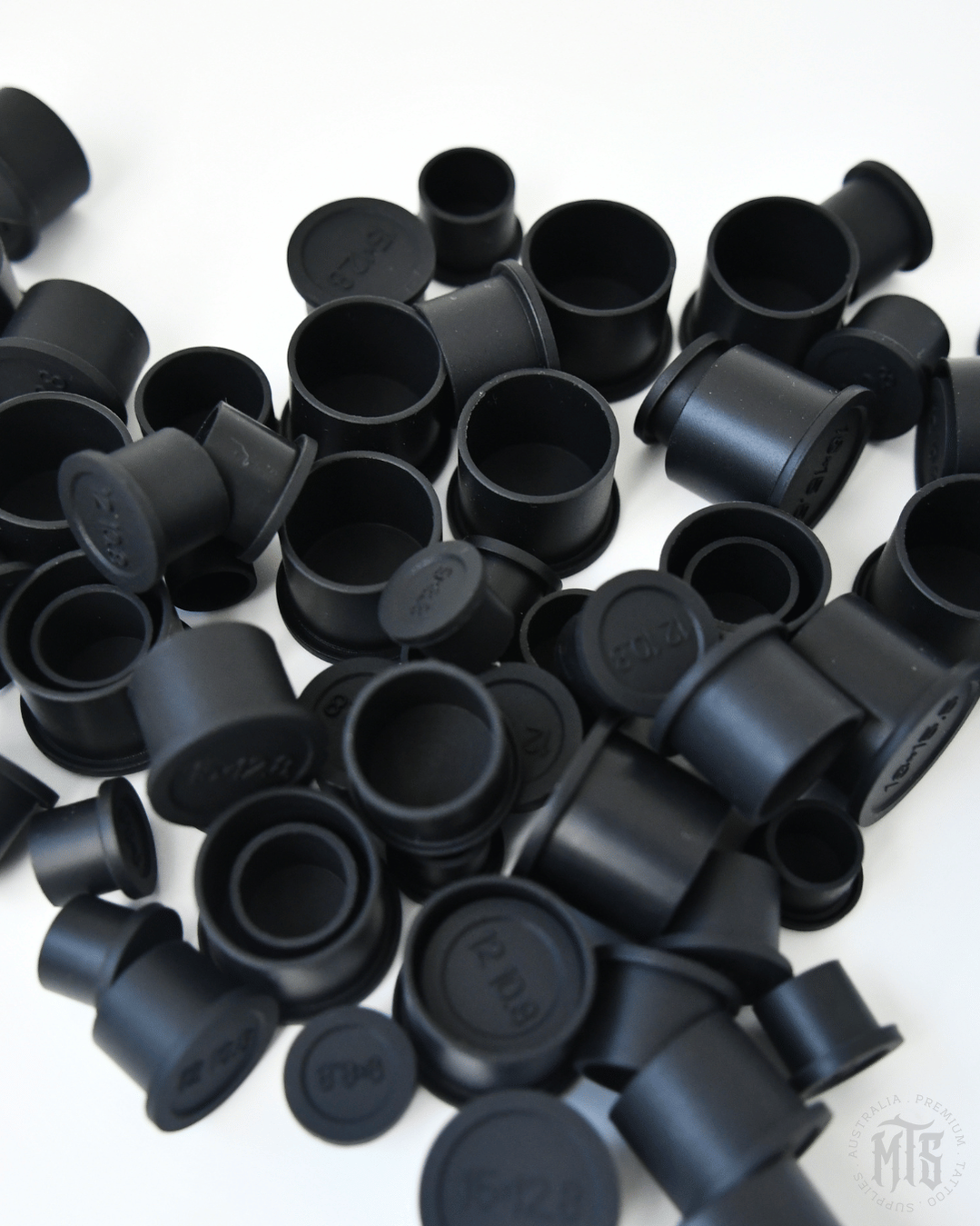 Ink Cups - Silicone Flat base caps-Tattoo Supplies-Generic-9mm-Melbourne Tattoo Supplies