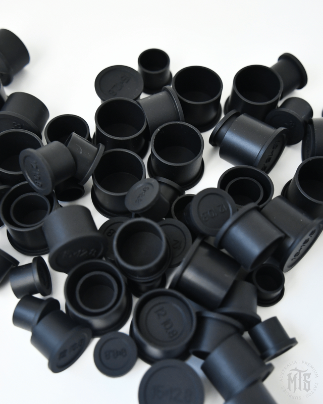 Ink Cups - Silicone Flat base caps-Tattoo Supplies-Generic-9mm-Melbourne Tattoo Supplies