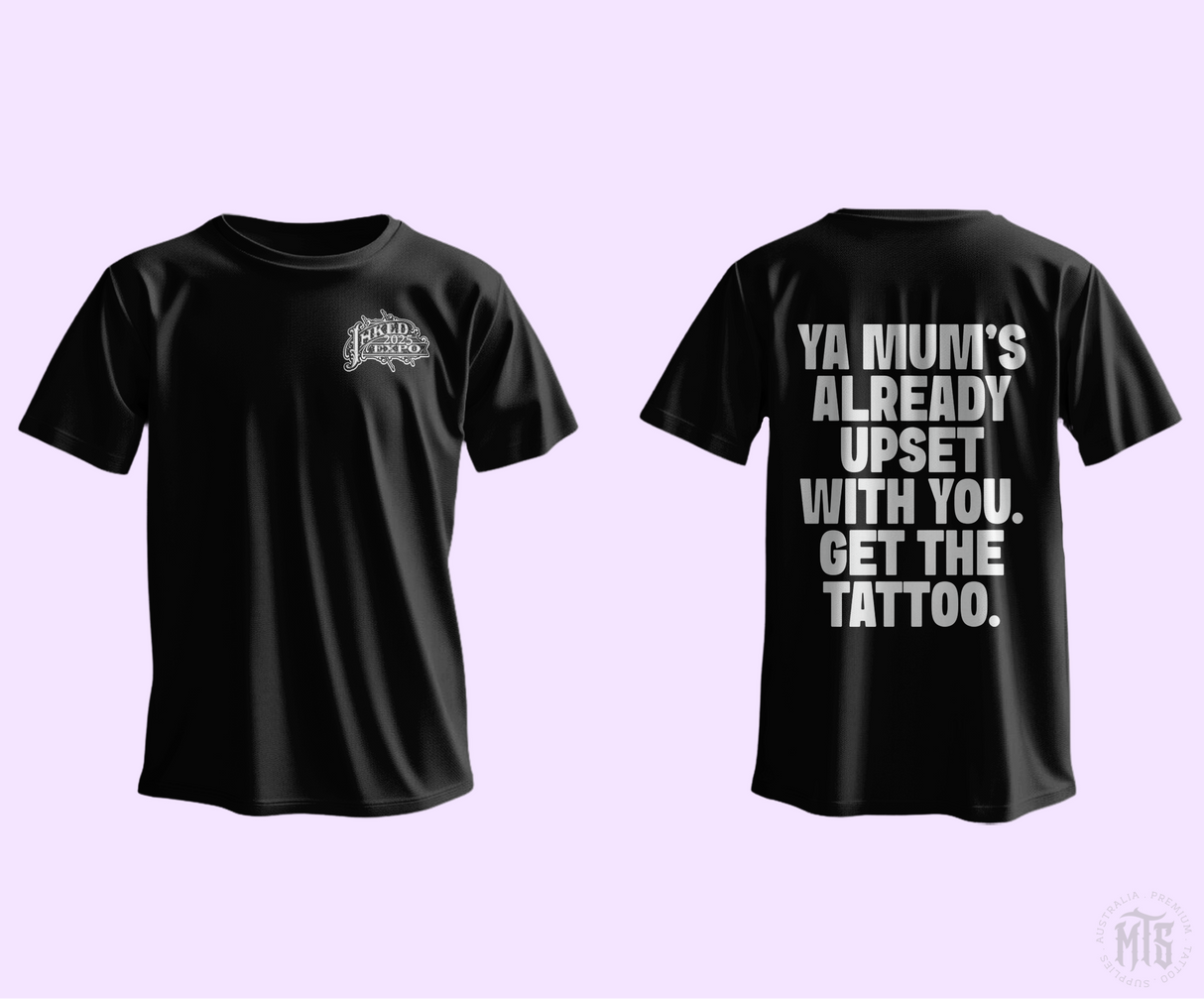 Inked Expo 2025 "Ya Mum" Tee-Merch-Ausmerch-XS-Melbourne Tattoo Supplies