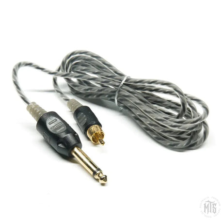 Lightweight RCA Cable - Bishop NO BOX-Tattoo Supplies-Bishop-Grey-Melbourne Tattoo Supplies