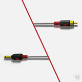 Lightweight RCA Cable - Bishop-Tattoo Supplies-Bishop-Red-Melbourne Tattoo Supplies