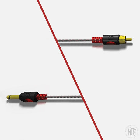 Lightweight RCA Cable - Bishop-Tattoo Supplies-Bishop-Red-Melbourne Tattoo Supplies