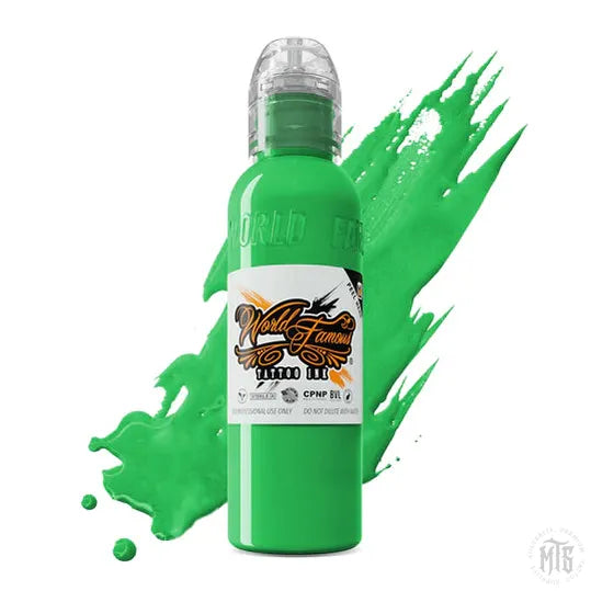 MINT GREEN - WORLD FAMOUS-tattoo ink-World Famous-1oz-Melbourne Tattoo Supplies