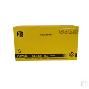 MTS Black Nitrile Gloves-Consumables-MTS Gloves-Small-Single box (100)-Melbourne Tattoo Supplies