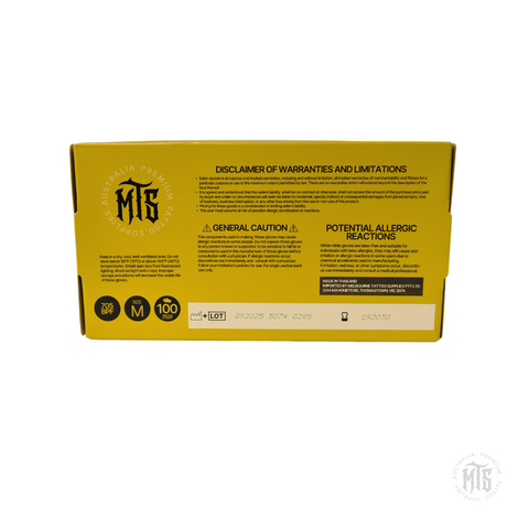 MTS Black Nitrile Gloves-Consumables-MTS Gloves-XS-Single box (100)-Melbourne Tattoo Supplies