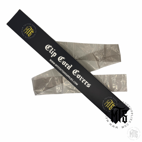 MTS Clip cord sleeves - black/grey-Consumables-MTS-Melbourne Tattoo Supplies