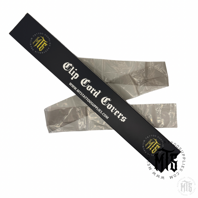 MTS Clip cord sleeves - black/grey-Consumables-MTS-Melbourne Tattoo Supplies