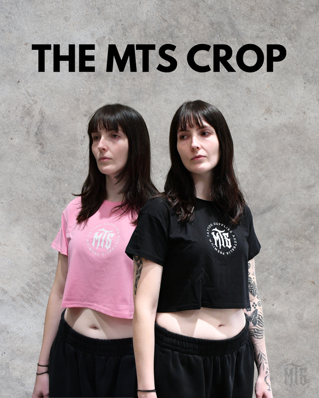 MTS Crop Tee-Merch-Ausmerch-XS-Black-Melbourne Tattoo Supplies