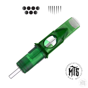 MTS Curved Magnum - Needle Cartridge-Tattoo Needles-Melbourne Tattoo Supplies-12 / .35mm-05CM-Melbourne Tattoo Supplies