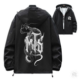 MTS Rain Jacket - Snake drip-Merch-Ausmerch-M-Black-Melbourne Tattoo Supplies