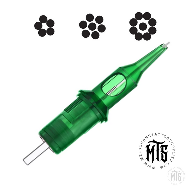 MTS Round Liner - Needle Cartridge-Tattoo Needles-Melbourne Tattoo Supplies-12 / .35mm-03RL-Melbourne Tattoo Supplies