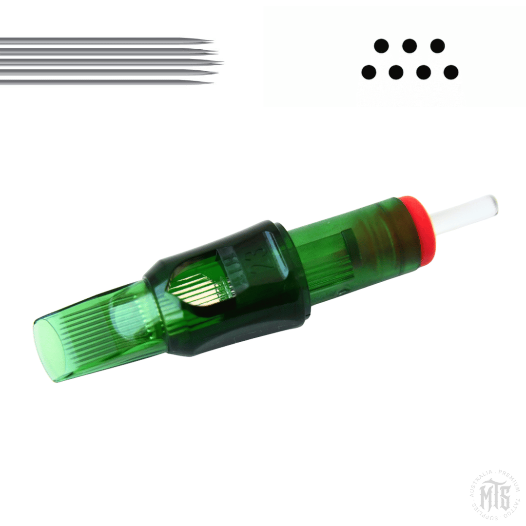MTS SUMMIT Curved Magnum - Needle Cartridge-Tattoo Needles-MTS SUMMIT-12 / .35mm-05CM-Melbourne Tattoo Supplies