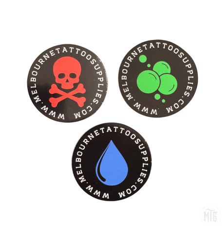 MTS WASH BOTTLE STICKERS - Labels-Consumables-Melbourne Tattoo Supplies-Logos-Melbourne Tattoo Supplies