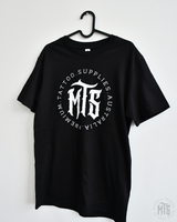 MTS - WHITE LOGO TEE-Merch-Ausmerch-S-Melbourne Tattoo Supplies