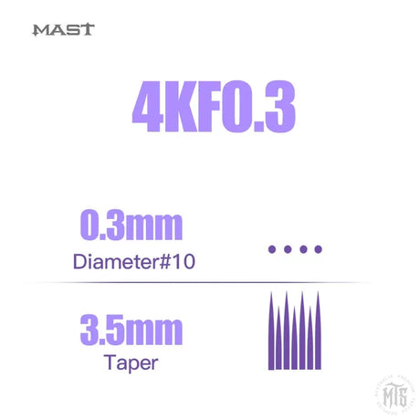 Mast Pro -KF Magnum Needle Cartridge-Tattoo Needles-Mast-10 / .30mm-04KF-Melbourne Tattoo Supplies