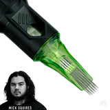 Metrix Signature: Mick Squires Curved Magnums-Tattoo Needles-Metrix-12 / .35mm-11CM-Melbourne Tattoo Supplies