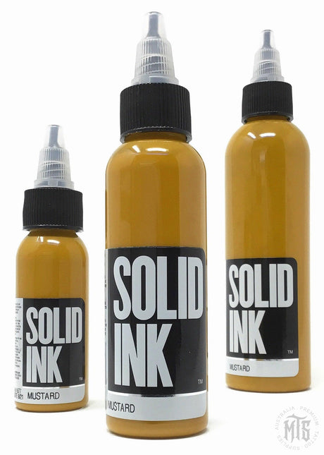 Mustard - Solid Ink-tattoo ink-Solid Ink-1oz-Melbourne Tattoo Supplies