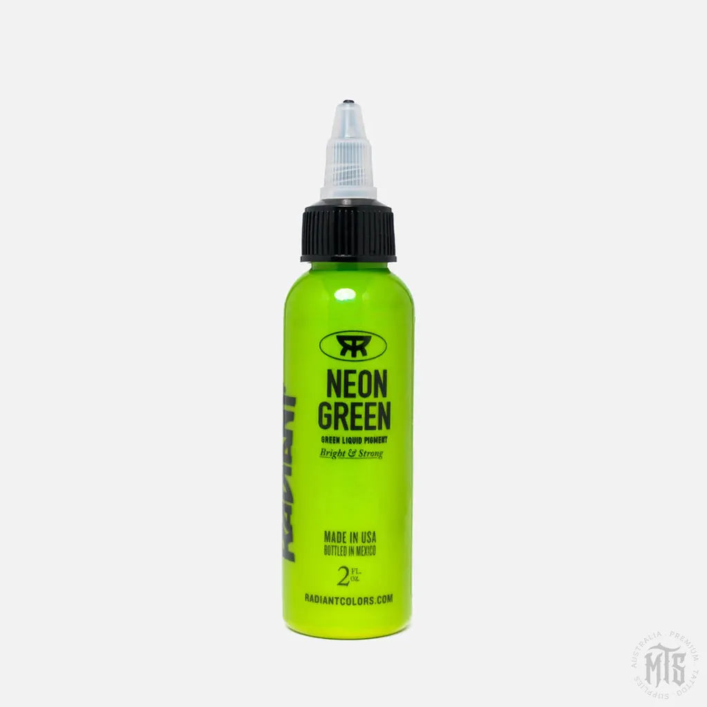 Neon Green - Radiant ink-tattoo ink-Radiant Ink-1oz-Melbourne Tattoo Supplies