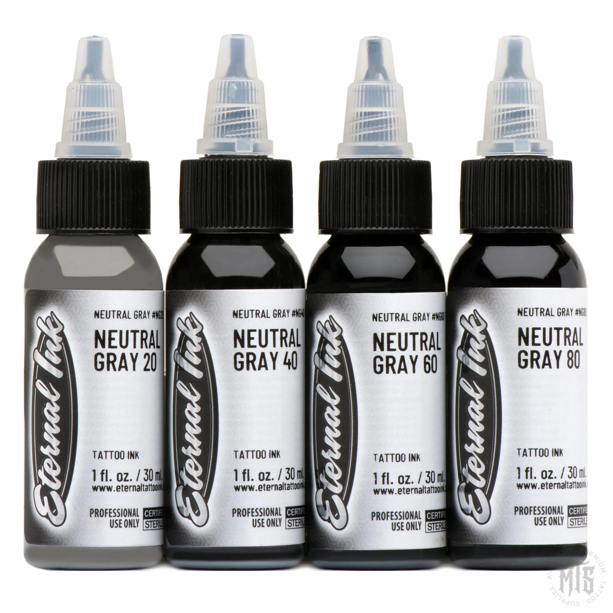 Neutral Gray Set - Eternal Ink-tattoo ink-Eternal Ink-1oz-Melbourne Tattoo Supplies