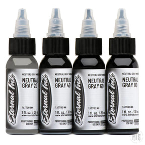 Neutral Gray Set - Eternal Ink-tattoo ink-Eternal Ink-1oz-Melbourne Tattoo Supplies