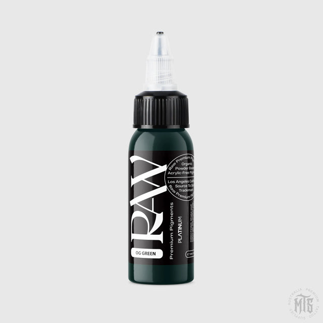 OG Green - RAW-tattoo ink-Raw Pigments-1oz-Melbourne Tattoo Supplies