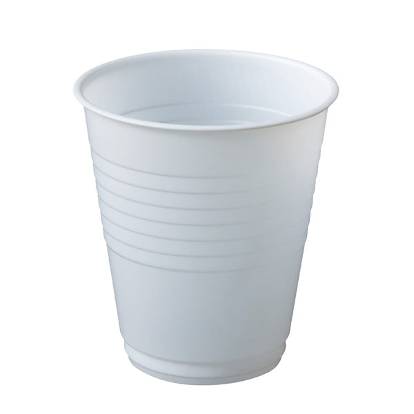 6oz White Plastic Water Cup 180mL