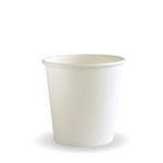 White Single Wall 4oz Paper Rinse Cup