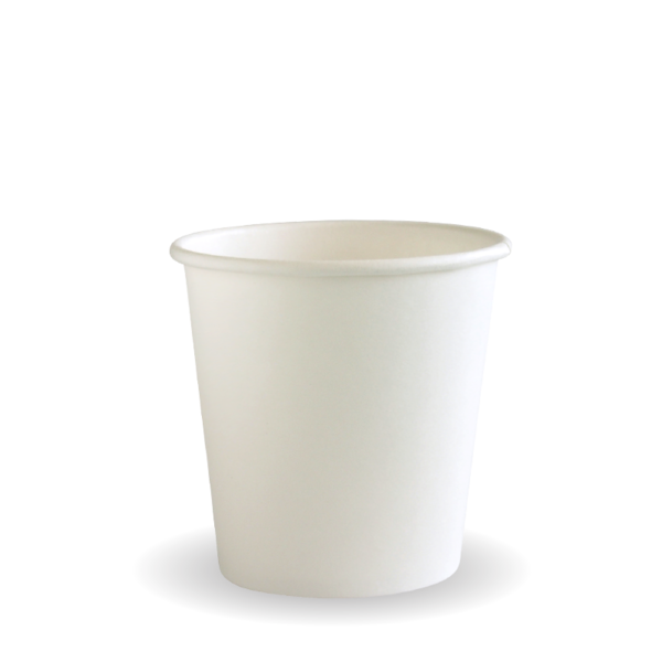 White Single Wall 4oz Paper Rinse Cup